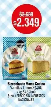 Makro Mama cocina - bizcochuelo oferta