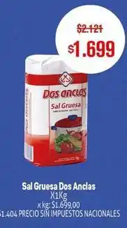 Makro Dos anclas - sal gruesa oferta