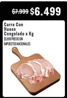 Makro Carne con hueso congelado oferta