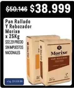 Makro Morixe - pan rallado y rebozador oferta