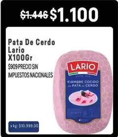 Makro Lario - pata de cerdo oferta