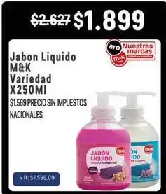 Makro M&k - jabón líquido oferta