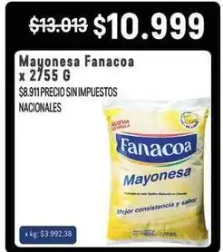 Makro Fanacoa - mayonesa oferta
