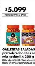 Disco Galletitas saladas mini crouches oferta
