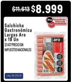 Makro Aro - salchicha gastronómica largas oferta