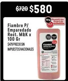 Makro M&k - fiambre p/ emparedado rect oferta