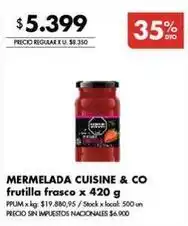 Mermelada frutila fresco