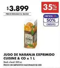 Disco Jugo de naranja exprimido oferta
