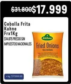 Makro Cebolla frita oferta
