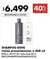Disco Dove - shampoo oferta