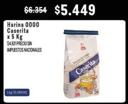 Makro Caserita - harina 0000 oferta