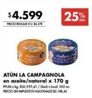Disco La campagnola - atún oferta