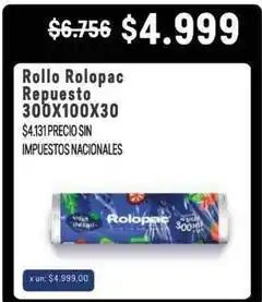 Makro Rolopac - rollo repuesto 300x100x30 oferta