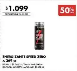 Disco Speed - energizante speed zero oferta
