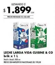 Disco Leche larga vida brik oferta