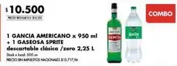 Disco Ganci americano + gaseosa sprite oferta