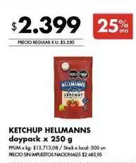 Disco Hellmann's - ketchup oferta