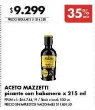 Disco Aceto picante con habanero oferta