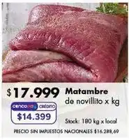 Disco Matambre de novillito oferta