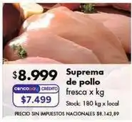 Disco Suprema de pollo fresca oferta