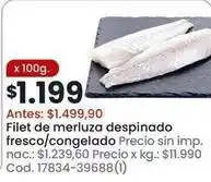 Coto Filet de merluza despina fresco/congelado cod. 17834-39688(1) oferta