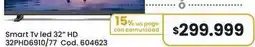 Coto 32 - smart tv led hd phd6910/77 cod. 604623 oferta