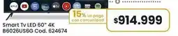 Coto Smart tv led 60 4k b6026us6g cod. 624674 oferta
