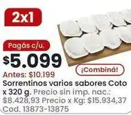 Coto Coto - sorrentinos varios sabores oferta