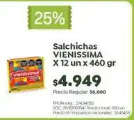 Jumbo Vienissima - salchichas oferta