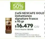 Jumbo Nescafé - café instantaneo signature frasco oferta