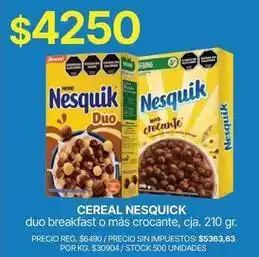 Nesquik - cereal duo o más crocante