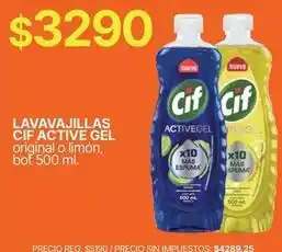 Cif - lavavajillas active gel
