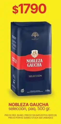 Supermercados Vea Nobleza gaucha - selección, paq. 500 gr oferta