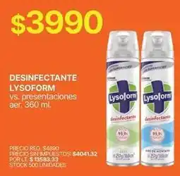 Supermercados Vea Lysoform - desinfectante oferta
