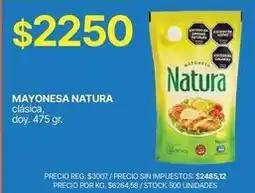 Supermercados Vea Natura - mayonesa oferta