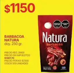 Supermercados Vea Natura - barbacoa oferta