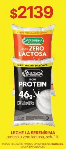 Supermercados Vea La verdad - leche protein o zero lactosa, sch oferta