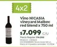 Jumbo Nicasia - vino vineyard malbec red blend oferta