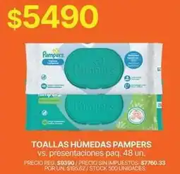 Supermercados Vea Pampers - toallas húmedas oferta