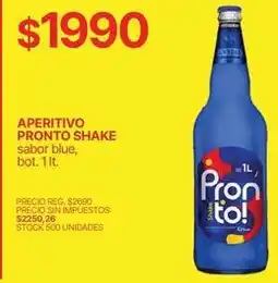 Supermercados Vea Pronto - aperitivo pronto shake oferta