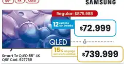 Coto Samsung smart tv qled 55" 4k oferta