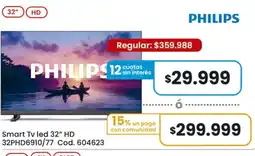 Coto Philips smart tv led 32" hd oferta