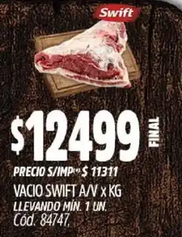 Supermercados Yaguar Swift vacio a/v oferta