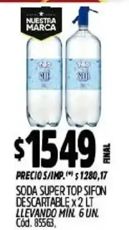 Supermercados Yaguar Yao soda super top sifon descartable oferta