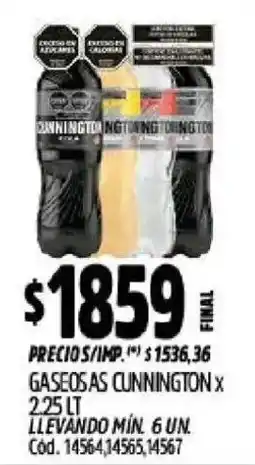 Supermercados Yaguar Cunnington gaseosas oferta