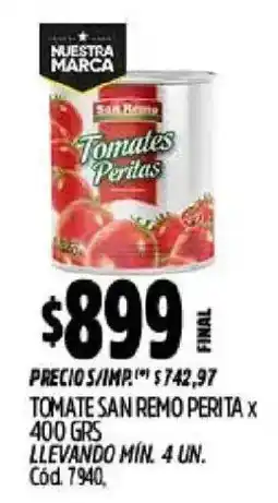 Supermercados Yaguar San remo tomates peritas oferta