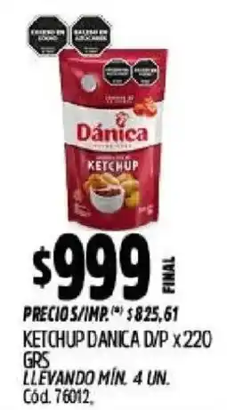 Supermercados Yaguar Dánica ketchup oferta