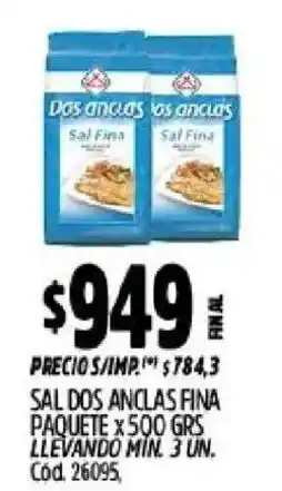 Supermercados Yaguar Dos anclas sal fina oferta