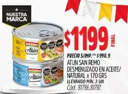 Supermercados Yaguar San remo atún desmenuzado oferta