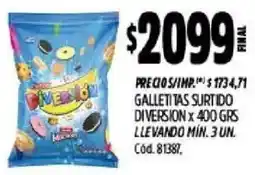 Supermercados Yaguar Diversión galletitas surtido oferta